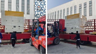 安徽汽車零部件客戶的40工位自動噴膠機成功發貨