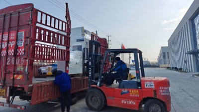 發貨！鏈式外圓滾涂機順利發寧波橡膠減震老客戶