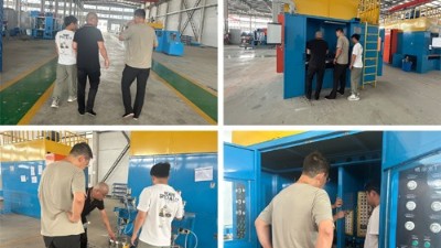 浙江橡膠減震客戶探秘安捷倫噴涂設備基地